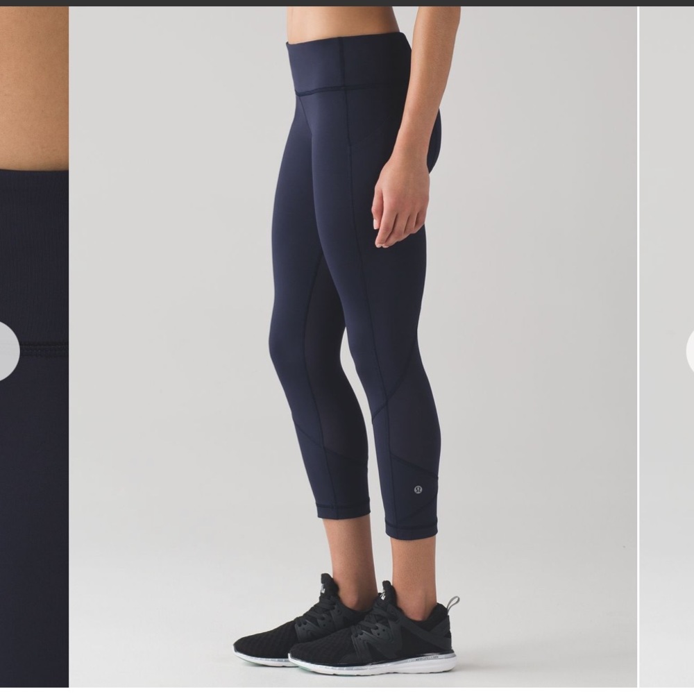 Lululemon Pace Rival Crop *22" Midnight Navy size 4
